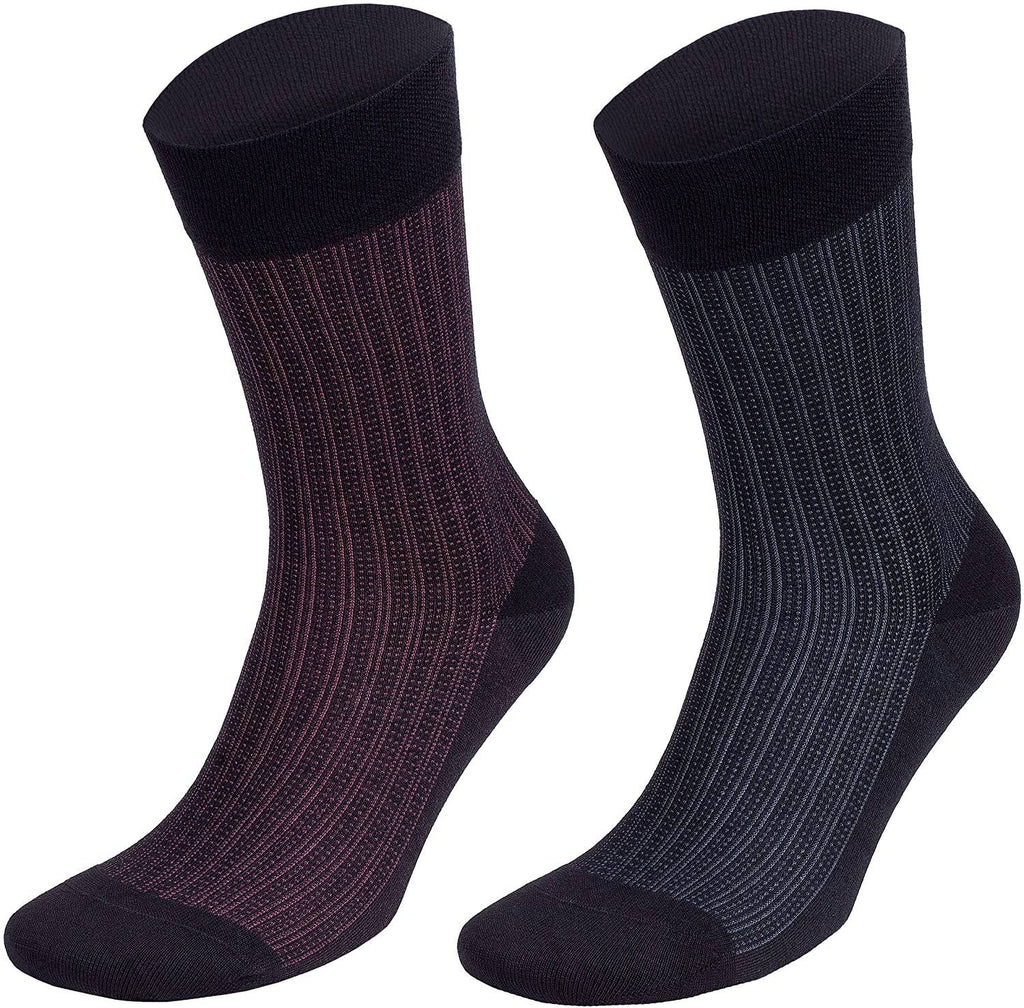 Men’s Bamboo Lightweight Dress & Trouser Socks – 8-Pack | Odor-Free, Breathable, Premium Comfort - 543