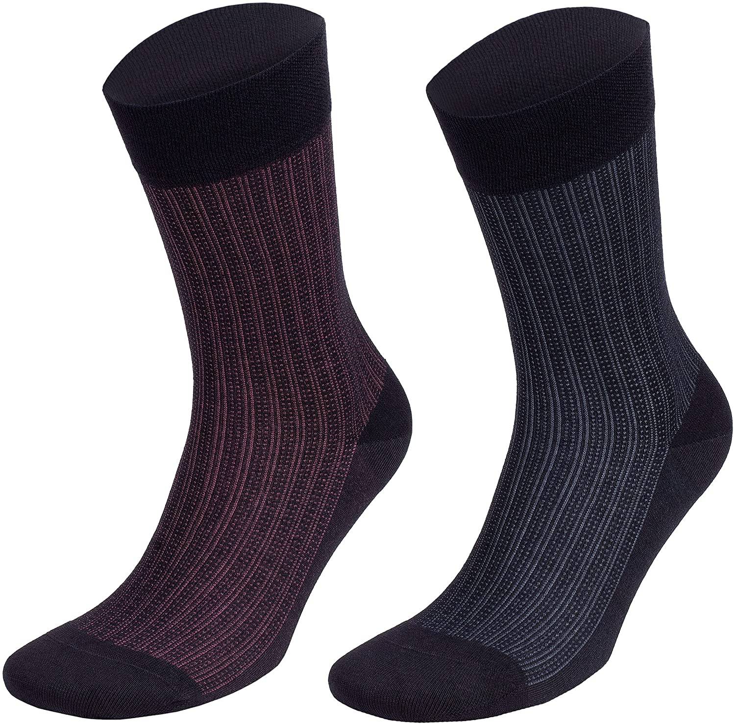 Men’s Bamboo Lightweight Dress & Trouser Socks – 8-Pack | Odor-Free, Breathable, Premium Comfort - 543