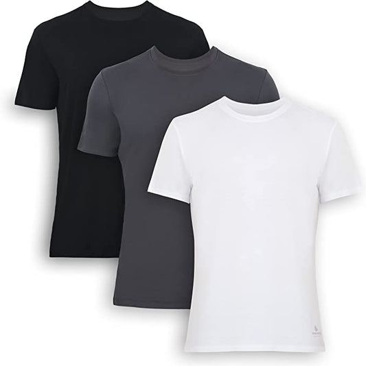 Men’s Bamboo Crew Neck Undershirts 3-Pack