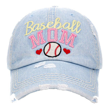 Baseball MOM Vintage Baseball Cap