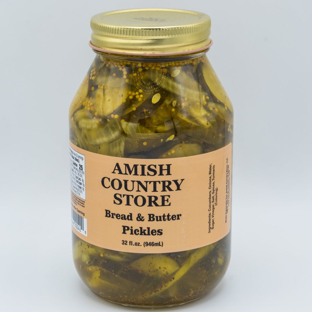 Old-Fashioned Bread & Butter Pickles (32 oz) | Amish Country Store