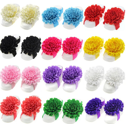 Baby Floral Headband and Foot Accessories Set