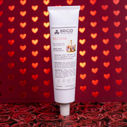 Beltane Natural Hand Lotion - Rose, Jasmine, Clary Sage, and Frankincense