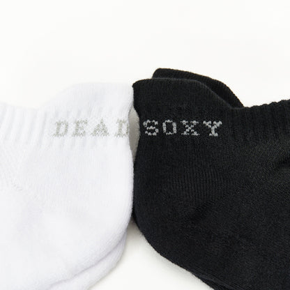 Black and White Ankle Socks 2-Pack