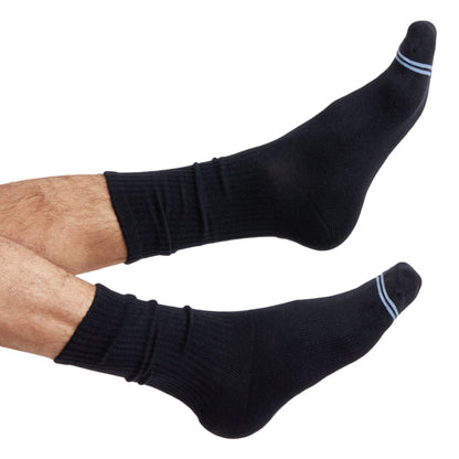 Black Casual Crew Socks