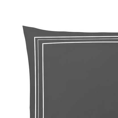 400TC Cotton Classic Luxurious Embroidery Sateen Solid Duvet Cover Set