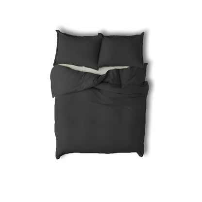 400TC Cotton Sateen Solid Fringe Duvet Cover Set