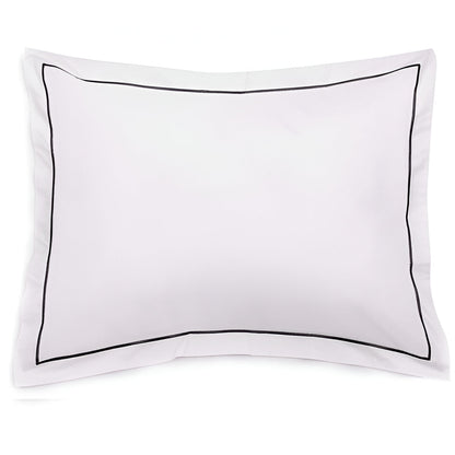 400TC Single Embroidery Sateen Solid Cotton Round Duvet Cover Set
