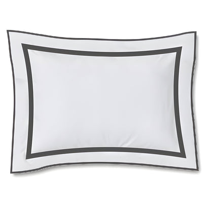 400TC Embroidery & Border Cotton Sateen Solid Duvet Cover Set