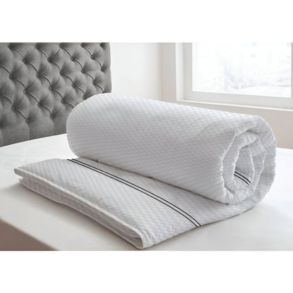 400TC Cotton Double Embroidery Sateen Microcheck Duvet Cover Set