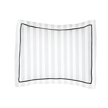 400TC Cotton Single Edge Embroidery Sateen Stripe Duvet Cover Set