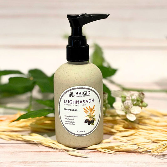 Lughnasadh Natural Body Lotion – Blackberry, Oats & Honey, Paraben-Free