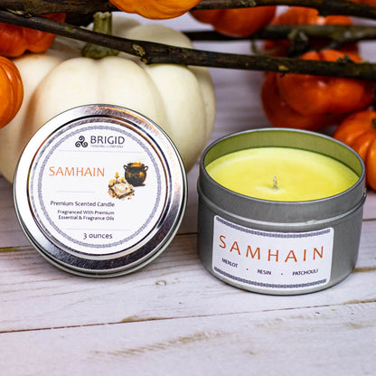 Samhain Soy Wax Candle - Merlot, Dragon's Blood, and Smoked Patchouli