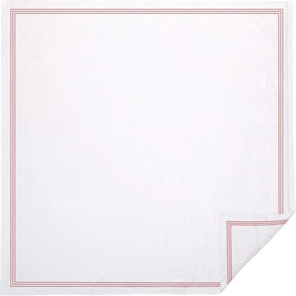400TC Cotton Triple Edge Embroidery Sateen Solid Duvet Cover Set