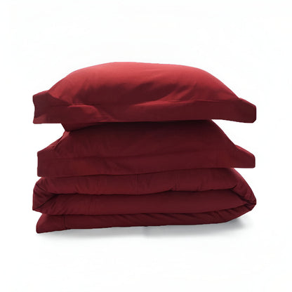 400TC Sateen Solid Cotton Round Duvet Cover Set