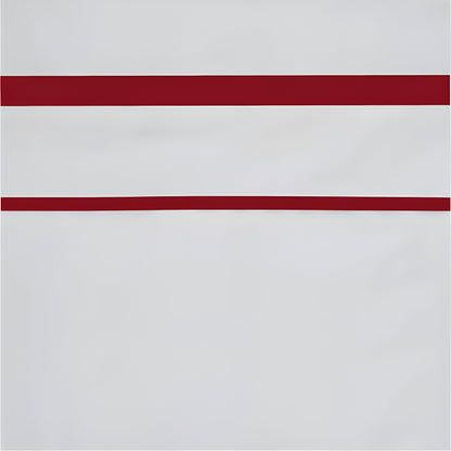400TC Embroidery & Border Cotton Sateen Solid Duvet Cover Set