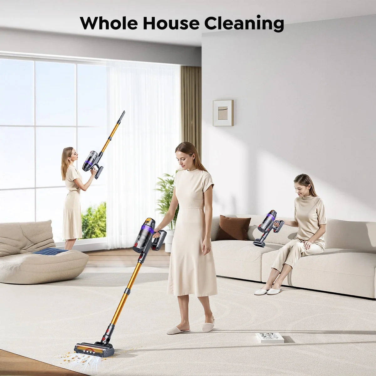 Buture VC90 Cordless Vacuum | 650W 55KPA | Auto Floor Detection