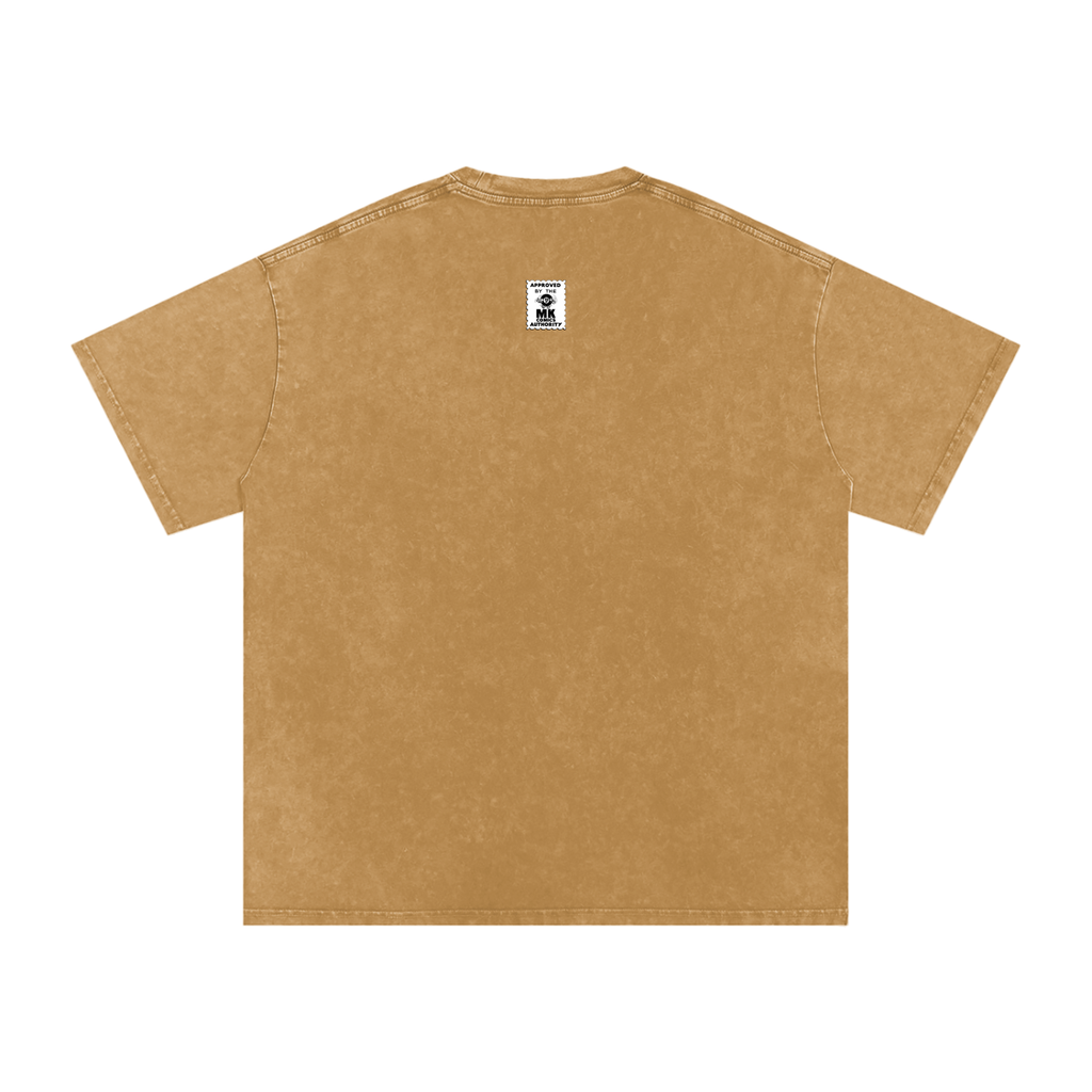 Maneater - Snow Washed Oversized Cotton T-Shirt