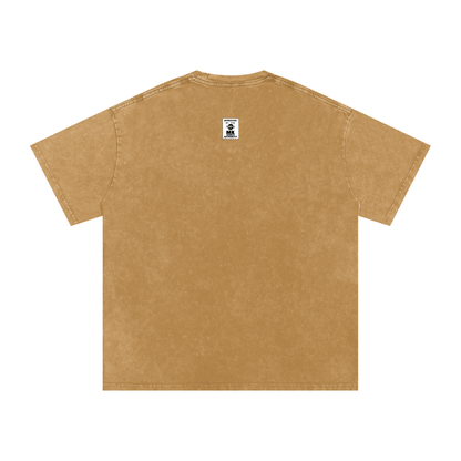Maneater - Snow Washed Oversized Cotton T-Shirt
