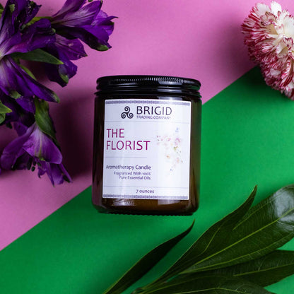 The Florist Soy Wax Candle - Jasmine, Ylang Ylang, Helichrysum, and Sandalwood