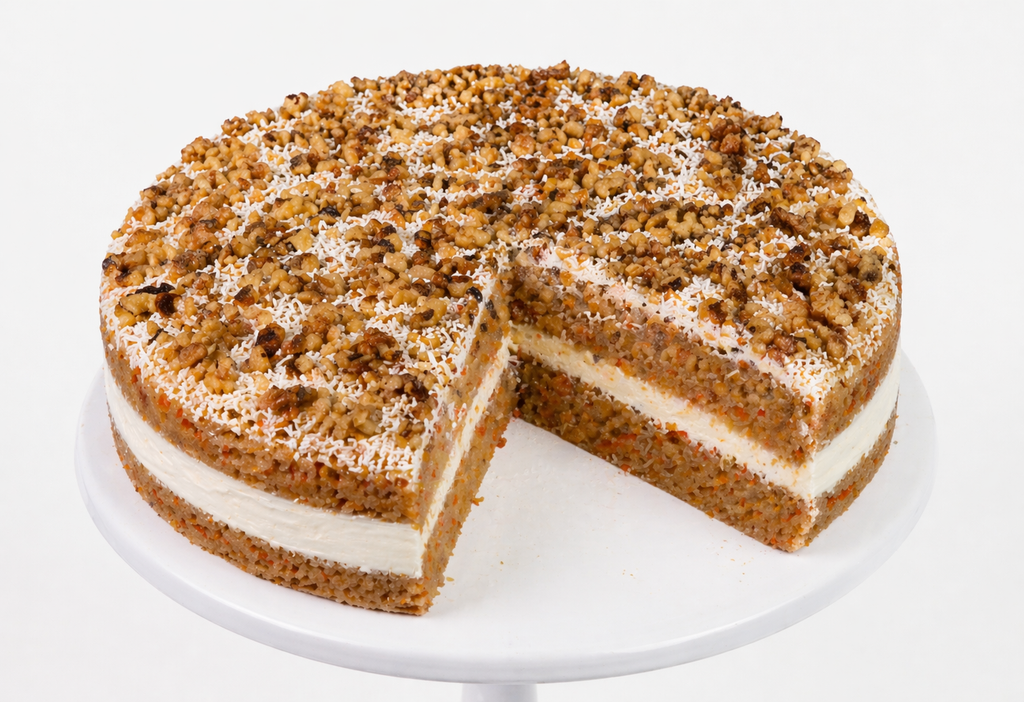 Andy Anand Deliciously Indulgent Sugar Free Carrot Cake - Amazing Freshly Baked,  Delight in Every Bite, Delicious, Decadent (3.2 lbs)