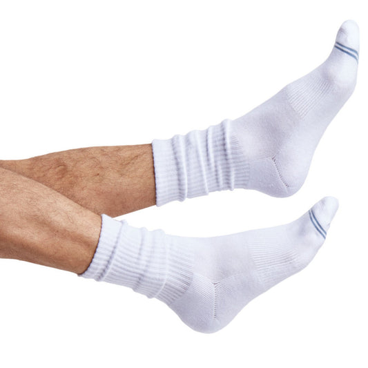 Casual White Crew Socks