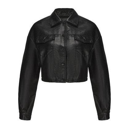 Women's Long-sleeved Single-breasted Short Jacket European And American