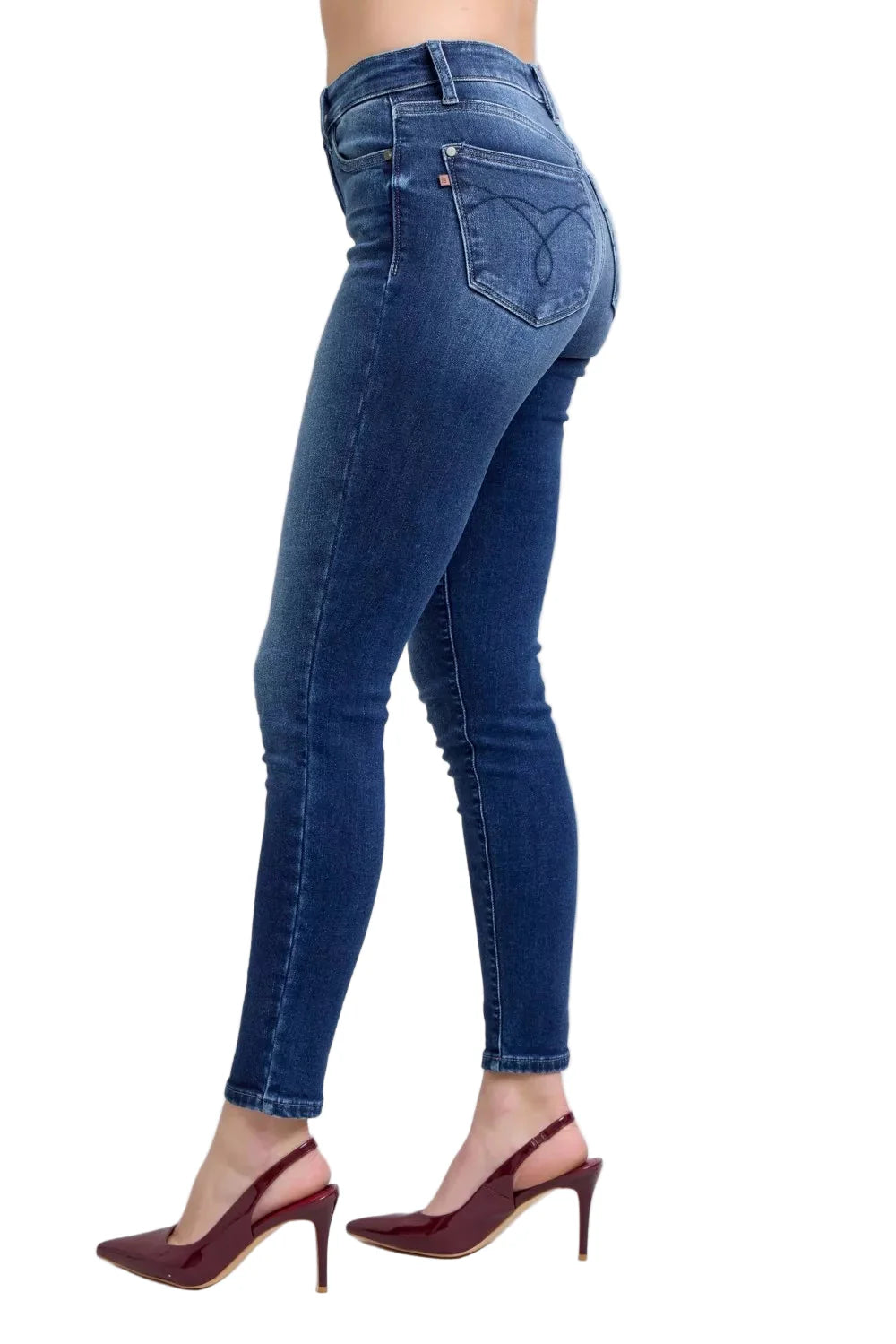 Judy Blue Full Size Washed Thermal Skinny Jeans Plus Size