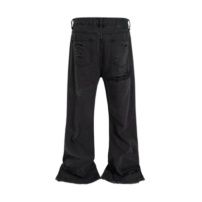 DARK DESTROYED DENIM