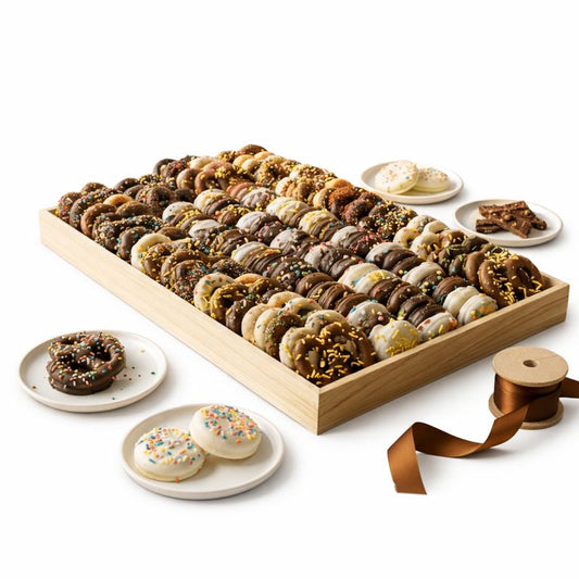 Chocolate Dipped Pretzel & Oreo Tray
