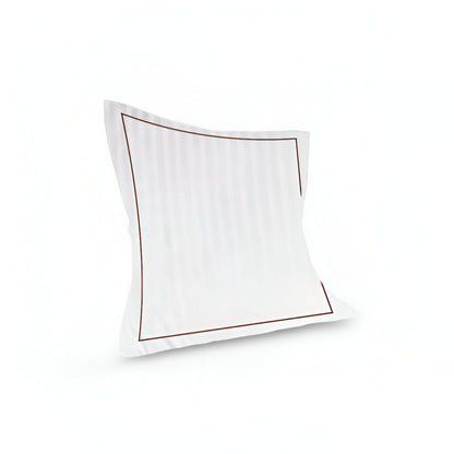 400TC Cotton Single Edge Embroidery Sateen Stripe Duvet Cover Set