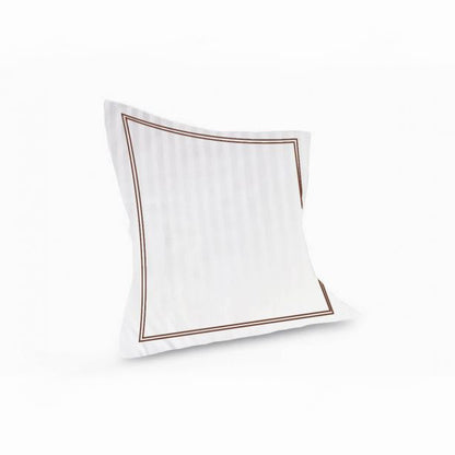 400TC Cotton Double Edge Embroidery Sateen Stripe Duvet Cover Set