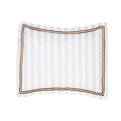 400TC Cotton Double Edge Embroidery Sateen Stripe Duvet Cover Set
