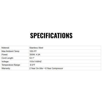 Heavy-Duty Commercial Stainless Steel Undercounter Worktop Freezer (SAK47218)