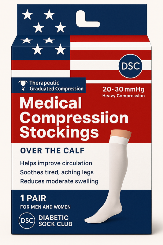 Medical Compression Stockings (Over The Calf)