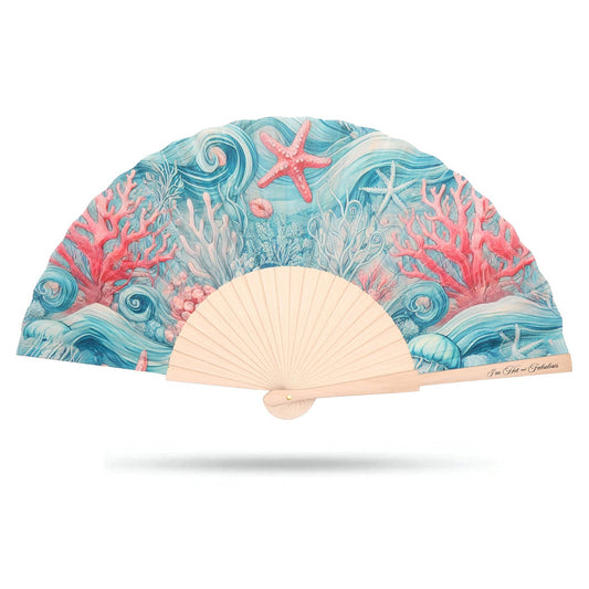 Coral Reef Hand Fan