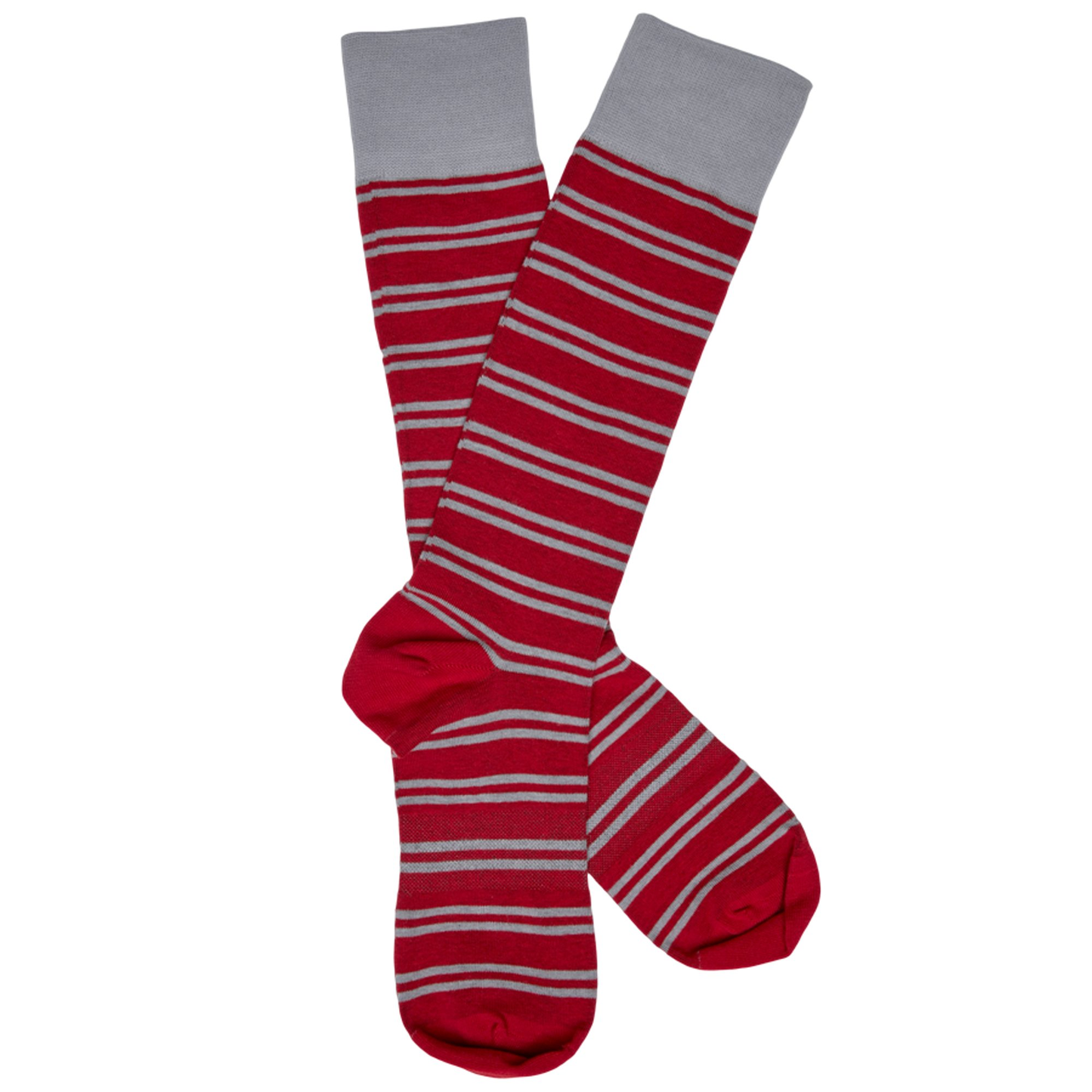 Crimson - Double Stripe Socks