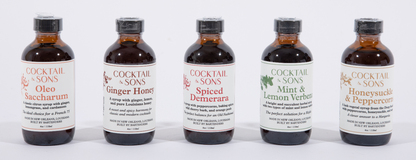 C&S 5-Syrup Pack: The Essential Home Bar Startup Kit - (5) 4oz bottles