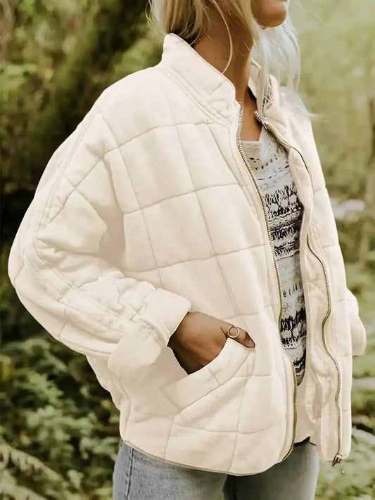Quilted Zip-up Jacket