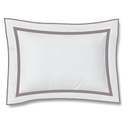 400TC Embroidery & Border Cotton Sateen Solid Duvet Cover Set