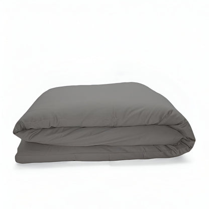 400TC Sateen Solid Cotton Round Duvet Cover Set