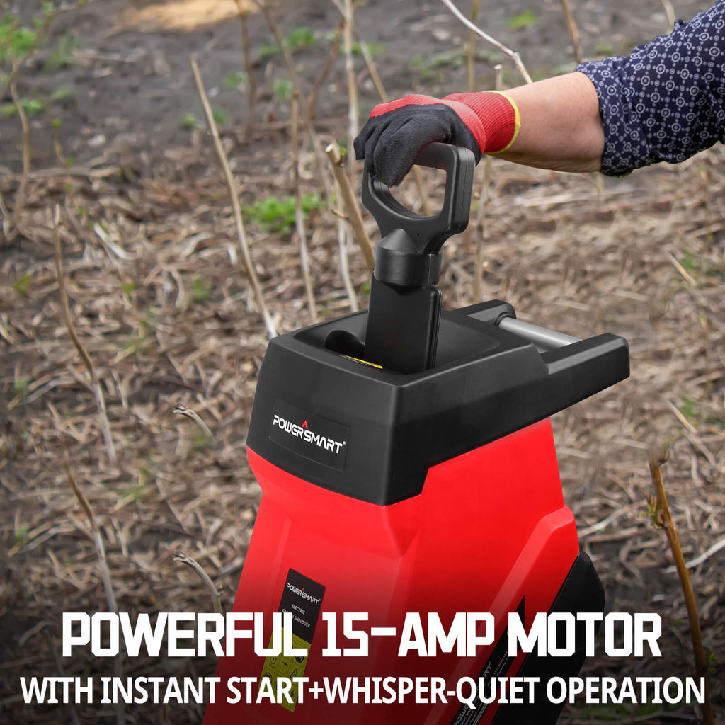 15Amp Electric Wood Chipper Leaf mulcher DB6610-W