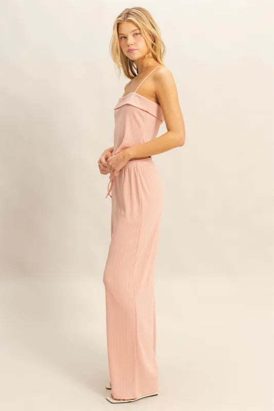 HYFVE Rib Knit Cami Top and Pants Set
