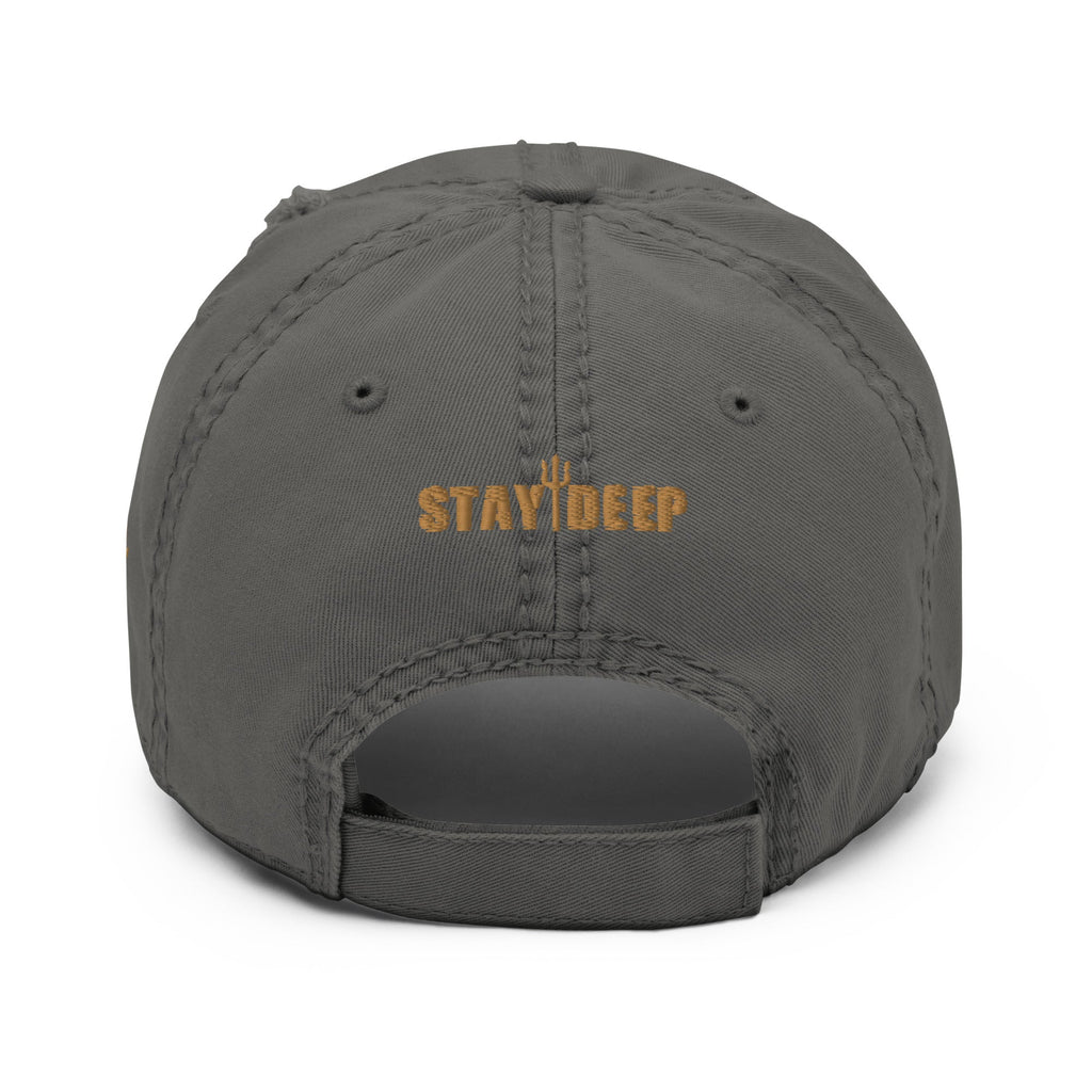 DIVER / STAY DEEP Distressed Dad Hat