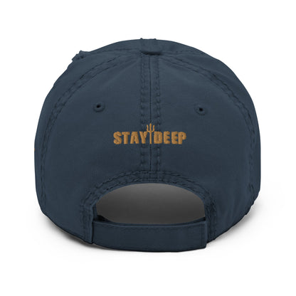 DIVER / STAY DEEP Distressed Dad Hat