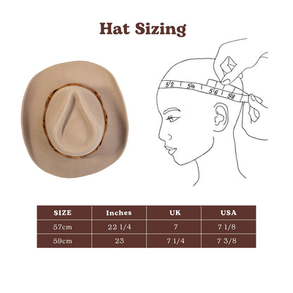 Driftwood Tan Felt Cowboy Hat