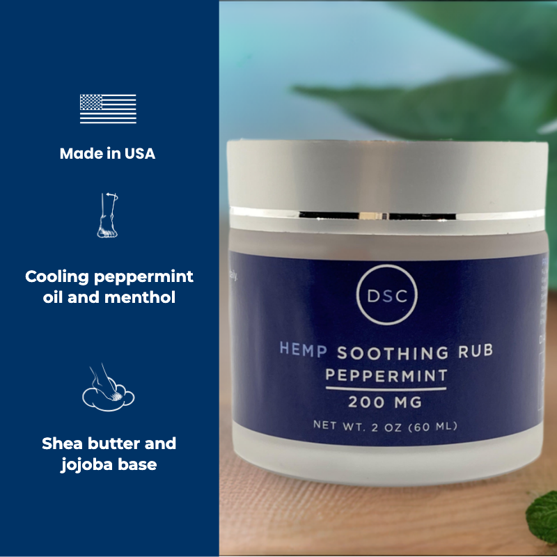 DSC Cooling Peppermint Hemp Cream for Feet & Legs