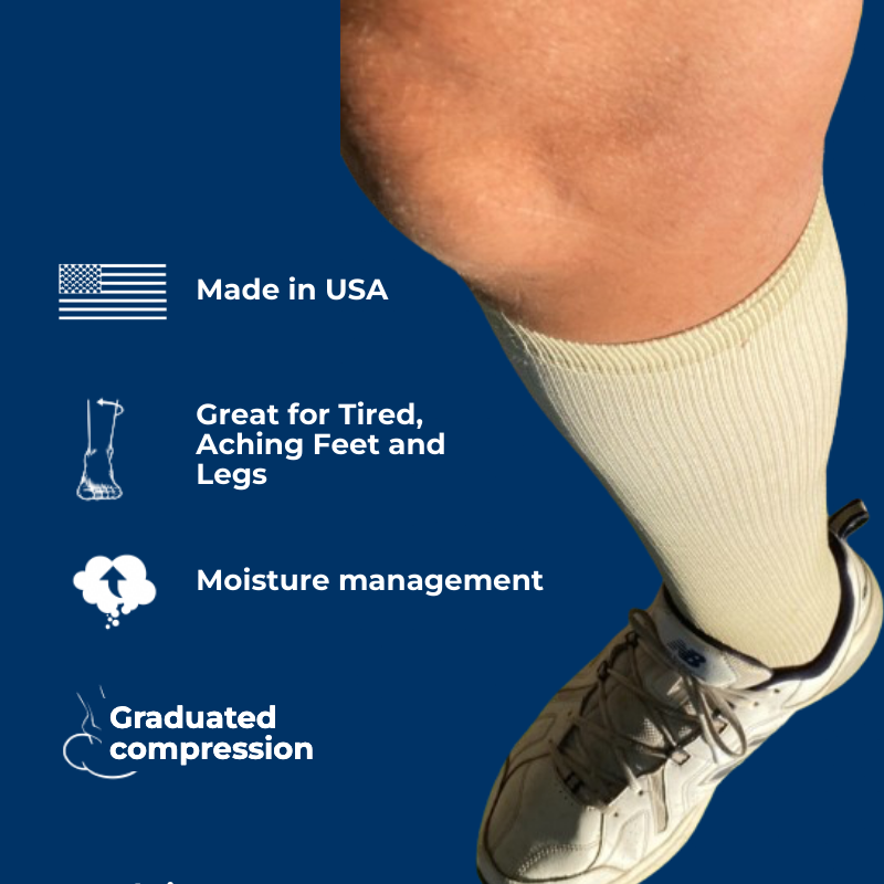 Men's Over The Calf Compression Stocking Socks (1 Pair)