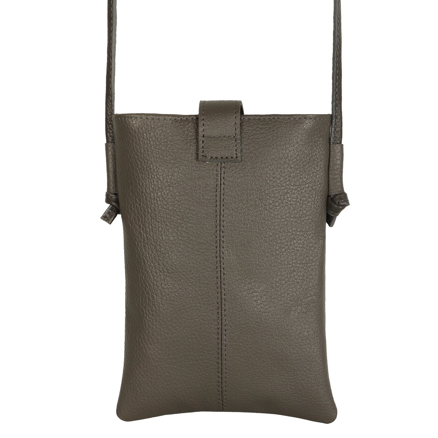 Jennie Small Ash Grey Crossbody Bag with Tassel Accent