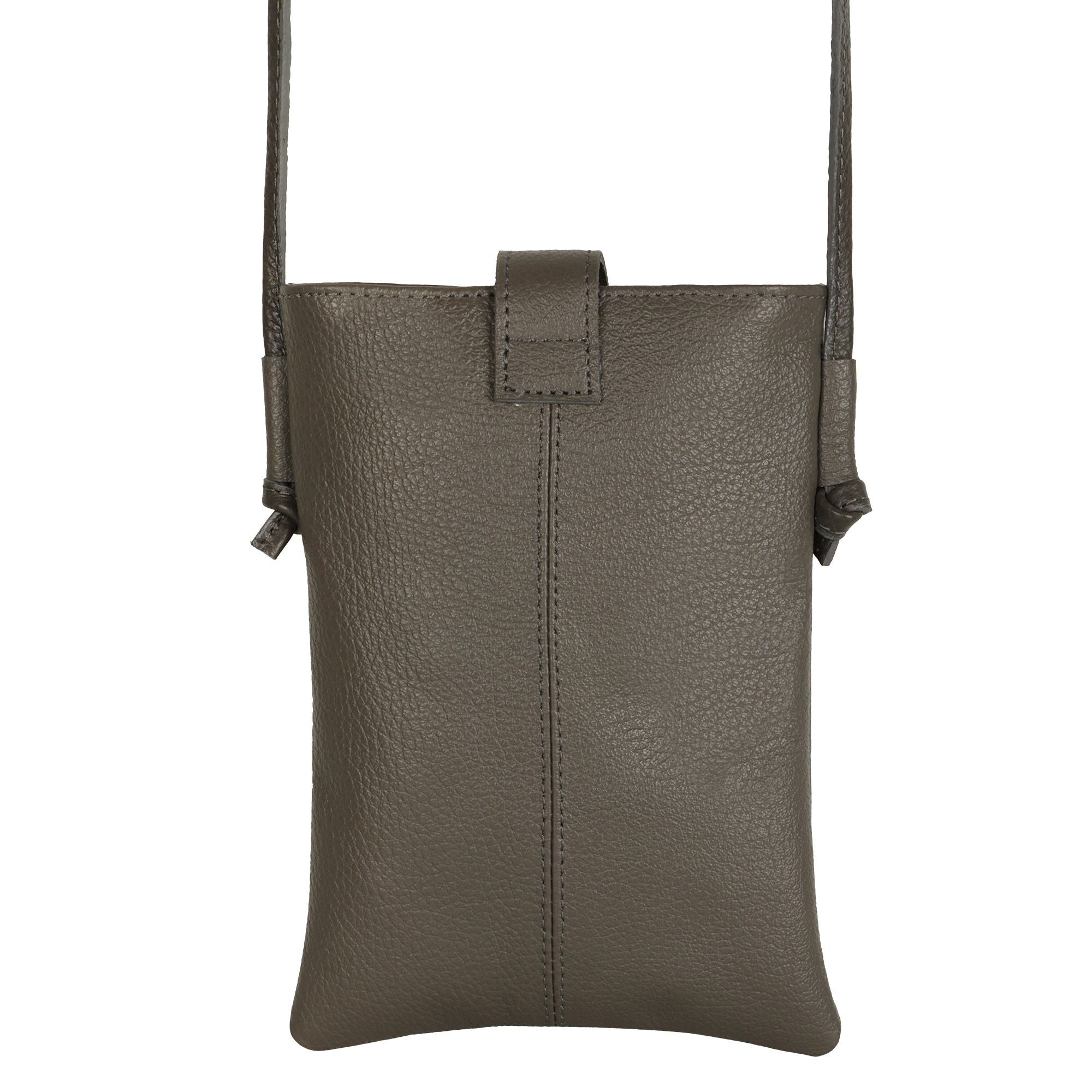 Jennie Small Ash Grey Crossbody Bag with Tassel Accent